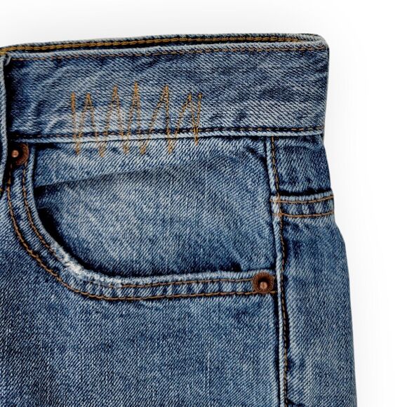 We The Free Womens Distressed Patchwork Jeans 27 Vintage Boyfriend Fit - Picture 3 of 5